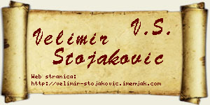 Velimir Stojaković vizit kartica